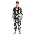 thumbnail image 3 of FORMRS Onesies Pajama for Adults Unisex Hoodie Winter Jumpsuit One Piece Sleepwear, Sizes S-2XL, White Halloween Ghost, 3 of 7