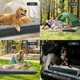 thumbnail image 5 of Sytopia Dog Bed for Large Dogs Up to 100 lbs, 41'' Outdoor Orthopedic XLarge Dog Bed – Reversible Fleece (Cool/Warm), Waterproof & Washable Cover, Ideal for Egg Crate Pad & Kennel Mat - Gray, 5 of 11