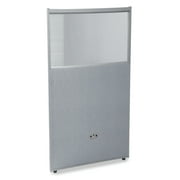 OFM RiZe Series Model PG4725 47" x 25" Vinyl Panel with Polycarbonate, Gray with Gray Frame
