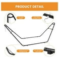thumbnail image 4 of Universal Double Hammock Stand Only - Fits 9-14 ft Hammocks, Heavy-Duty Metal Hammock Stand for Outside, -Pound Capacity - Black, 4 of 9