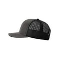 thumbnail image 2 of Richardson 112WF Oil Cloth Trucker Cap-Charcoal/ Black, 2 of 3