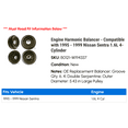 thumbnail image 2 of Engine Harmonic Balancer - Compatible with 1995 - 1999 Nissan Sentra 1.6L 4-Cylinder 1996 1997 1998, 2 of 2
