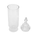 thumbnail image 2 of Jiandong Storage Box with Lid Clear Glass Apothecary Jars Bottles for Wedding Candy Buffet(13.78X3.94X3.94Inch), 2 of 10