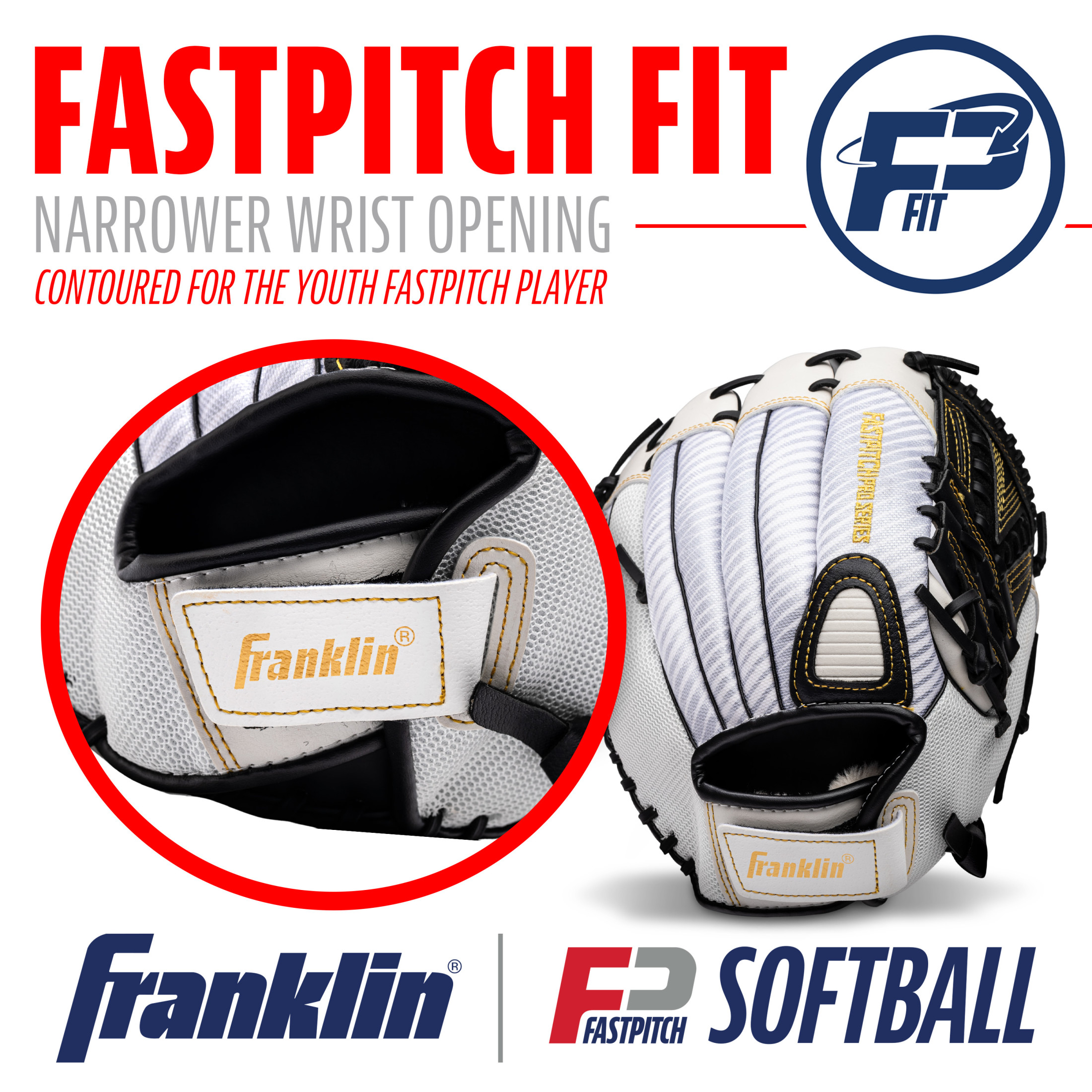 Franklin Sports Fastpitch Pro Softball Glove 12 In photo 5