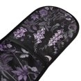 thumbnail image 4 of Yayeee Double Oven Mitt Kitchen Heat Resistant Baking 35" x7" Quilted Glove, Light Purple Flowers, 4 of 6