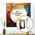 thumbnail image 3 of Designart "Blue Beige Redwood Tree composition" Modern Square Mirror For Wall Decor - Large Multi-Color Square Printed Wall Mirror Art - Square Traditional Mirror - Wall Mounted Square Large Mirror, 3 of 5