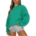 thumbnail image 2 of Aloohaidyvio Hoodies,Fashion Womens Sweatshirt Long Sleeve Round Neck Ladies Tops Blouse, 2 of 6