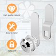 thumbnail image 4 of HAHADAXA Cabinet Lock, 5/8" Cam Lock Keyed Alike Cabinet Locks, Secure TV Locks with Alike 2 Keys, Zinc Alloy Drawer Lock for File Cabinet RV Door Drawer Tool Box Mailbox Replacement Lock Har, 4 of 7