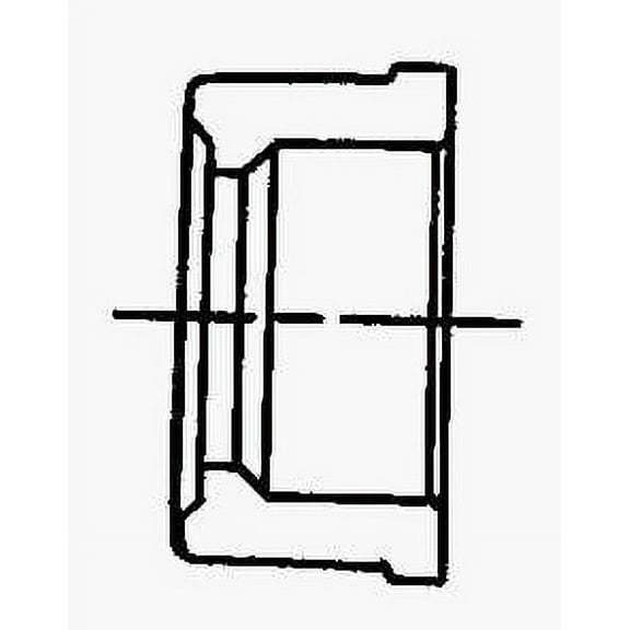 Charlotte Pipe Schedule 40 4 in. Spigot x 3 in. Dia. Hub PVC Flush Bushing