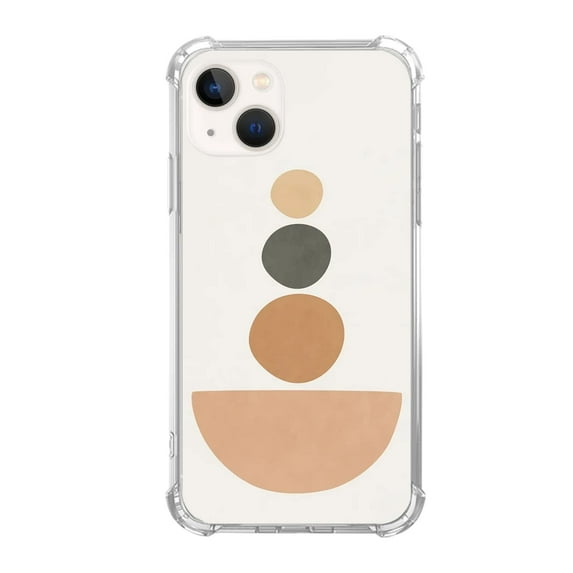 Color Shapes Case Compatible with iPhone 14 Plus,Unique Art Design TPU Bumper Cover Case