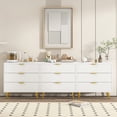 thumbnail image 4 of Modern 9 drawer dresser,  Fluted Dressers Chest of Drawers ,  Wood Storage Dresser Organizer for Bedroom, Living Room, Hallway, Entryway, 4 of 8