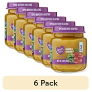(6 pack) Parent's Choice GMO-Free 2nd Foods, Apple & Spinach, 1 Jar