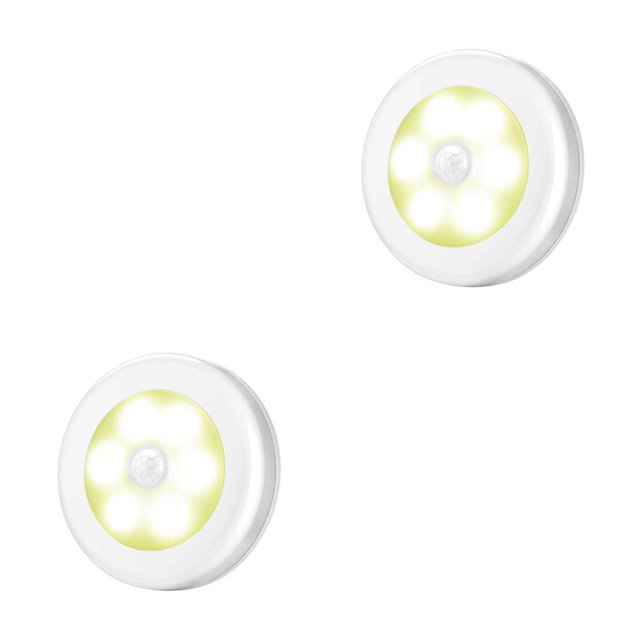 Advancent 3/6X Sensor LED Stick-on Luz de pared nocturna Pasillo Escaleras Funciona con pilas Type2 NO2
