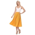thumbnail image 4 of Women's Classic Pleated Midi Skirt Aline Flare for Everyday Elegance, 4 of 6