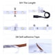thumbnail image 4 of ollrieu Tira de luces LED blancas de 50 pies, iluminación de cinta regulable de 12 V con control remoto por infrarrojos, luz de cinta adhesiva LED SMD 2835, conectable, cortable, luz de cuerda interio, 4 of 5
