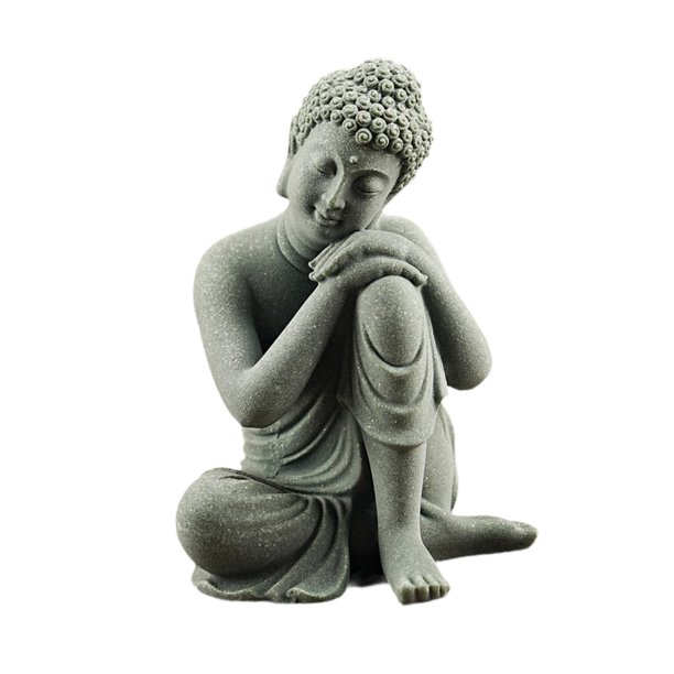 Estatua de Buda, figura de Buda, adorno de escritorio, artesanía, adorno chino para acuario Estilo A