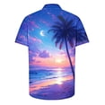 thumbnail image 4 of ZCFZJW Mens Hawaiian Shirts Short Sleeve Regular Fit Casual Button Down Tropical Palm Tree Printed Summer Beach Vacation Tees Shirt Tops Multicolor#02 XXXXXL, 4 of 5
