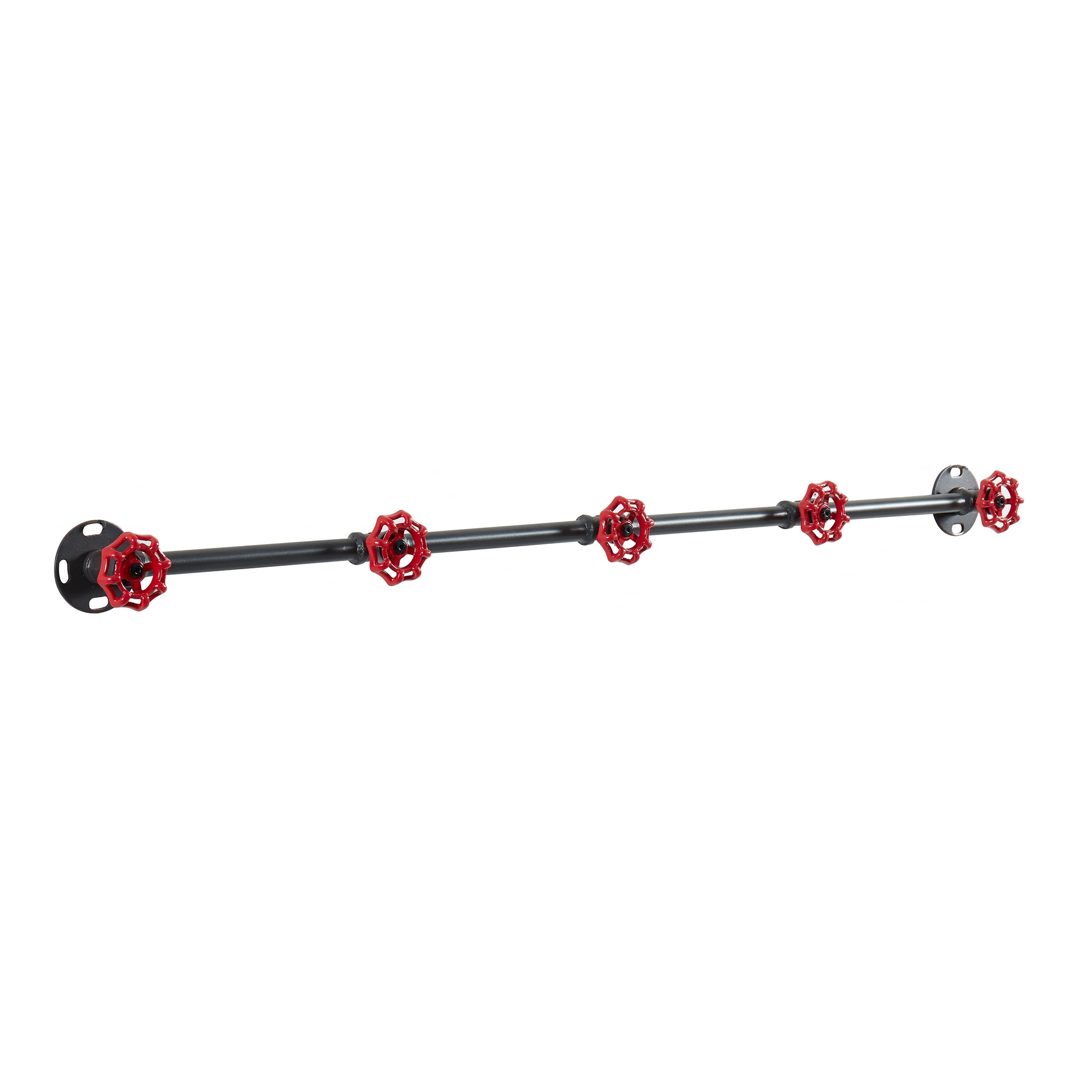 Furniture of America Stire Metal 5-Hook Coat Rack, Sand Black