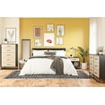 thumbnail image 3 of Novogratz Kelly 5 Drawer Dresser, Faux Rattan & Black Oak, 3 of 9