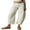 White, variant on Women Loose Jeans Solid Color Mid-Rise Barrel Denim Pants