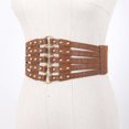thumbnail image 2 of Slccxzc Waist Corset Belt Plus Size Designer Belts For Women High Quality Punk Rivet Metal Cummerbunds Wide, 2 of 6