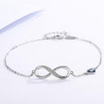 thumbnail image 3 of Pulsera con dijes para mujer, plata, acero inoxidable, ajustable, aniversario, día de la madre, joyería, regalo de cumpleaños, para mujeres, mamá, esposa, niñas, ella, 3 of 4
