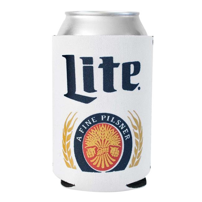 Miller Lite 40231 Miller Lite White Can Insulator