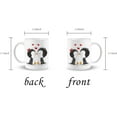 thumbnail image 3 of Cute Penguin Couple Heart 11 Ounces Ceramic Mug Cup,Funny Penguin Coffee Tea Mug Cup,Anniversary Birthday Valentine''s Day Gifts for Wife Her Girlfriend,Wife Gifts from Husband, 3 of 3