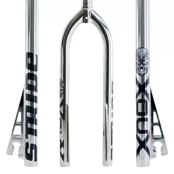 XOUX STRIDE 26 inch Threadless BMX Fork 1-1/8 inch , Silver, FK01TD26SIL