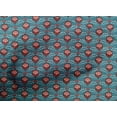 thumbnail image 5 of oneOone Cotton Cambric Teal Blue Fabric Block Dress Material Fabric Print Fabric By The Yard 56 Inch Wide-BN, 5 of 6