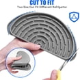 thumbnail image 3 of Refrigerator Drip Catcher, Refrigerator Drip Tray For Water Tray,Fridge Water Dispenser Drip Tray Prevents Water Splashes,Non-slip Silicone Dispenser Drip Collector for Ge Samsung-2 PCS Grey, 3 of 12