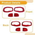 thumbnail image 4 of Recubrimiento del Tazón del Mango de la Puerta Interior para Jeep Renegade 2015-2023 Marco de Decoración del Mango de la Puerta Interior Rojo ABS 4 Pzs, 4 of 6