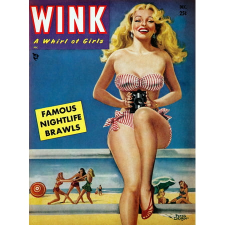 One of the best girlie magazines of the early 1950s The cover artwork of this December 1950 issue of Wink is by one of the most prolific pin-up artists ever to hold a brush Peter Driben Driben was