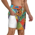 thumbnail image 2 of Kdxio Dancing African Womans Print Men'S Swim Trunks With Compression Liner 7 Inch Inseam Quick Dry Swim Shorts, 2 of 7