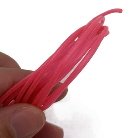 LIVEST 2m Fishing Luminous Tube Flexible Wear-resistant Glow in Dark Anti Knot Multi-use Fishing Green/Pink Night Fishing Soft Silicone Tube Fishing Accessories