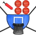 thumbnail image 1 of tamizeot Mini Basketball Hoop for Trampoline with Enclosure Rack Game Goal Basketball, 1 of 6
