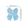 thumbnail image 2 of INSPIRE CHIC Women's Ribbon Brooch Bowknot Necktie School Uniform Pin Collar Bow Tie with Beads, 2 of 4