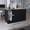 Black + Dark Walnut, variant on Modern Island with Double Shelves and Doors | Dining Room Addition, Extra Space