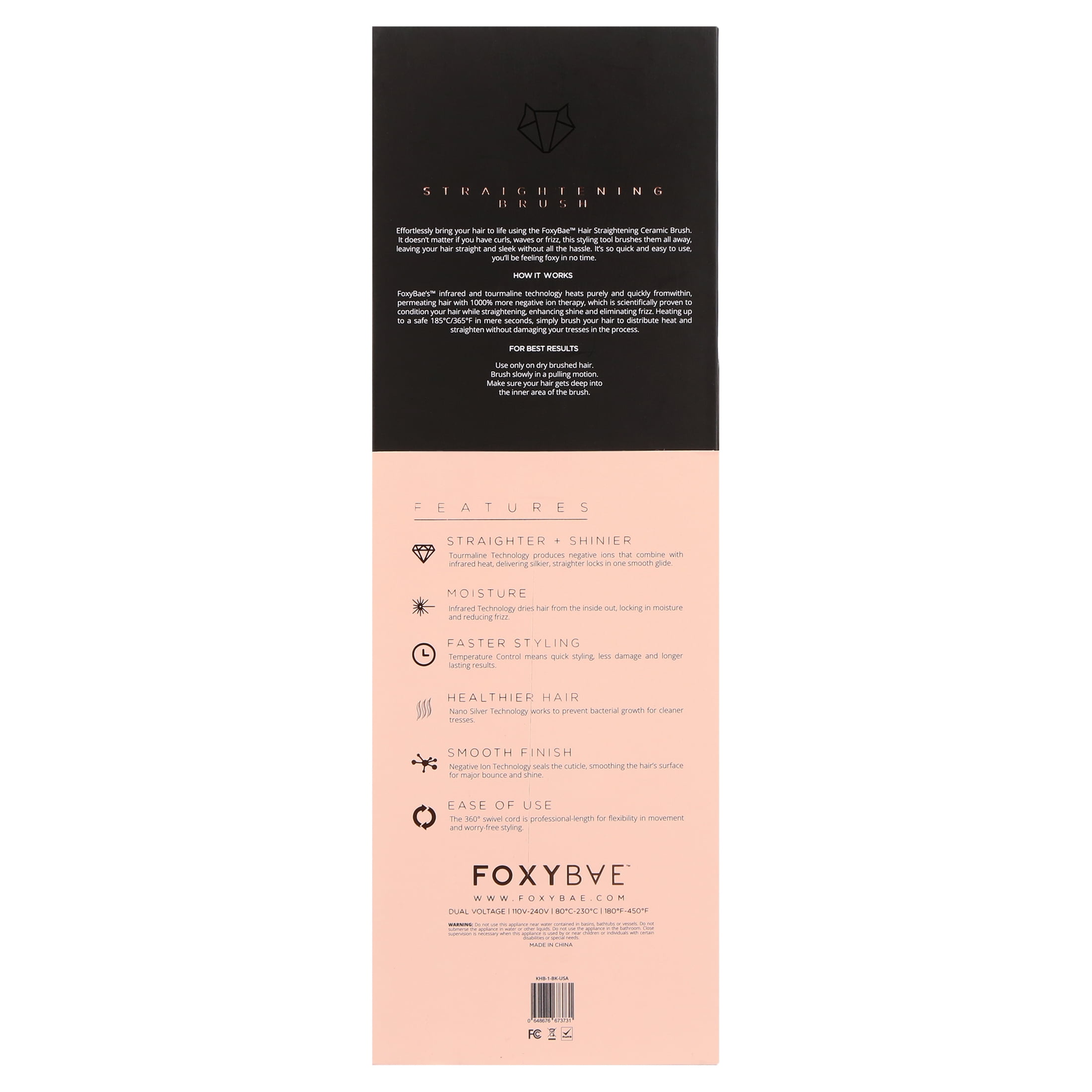Foxybae straightening brush clearance reviews