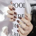 thumbnail image 2 of Fofosbeauty 24pcs Press on False Nails, Full Cover Short Fake Nails, Cateye Brownie, 2 of 9