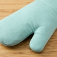 thumbnail image 3 of KITCHENAID Gourmet Series Gridlines Oven Mitts 2-Pack Set, Heat Resistant up to 600°F, Soft Silicone Grip, Magnetic Cuff, Mineral Water Aqua, 7"x14", 3 of 7