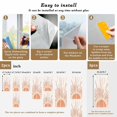 thumbnail image 6 of Orange Sunshine Window Privacy Film, Lines Retro Abstract Middle Century Static Cling UV Sun Blocking Heat Control Window Tint Day and Night, Non-Adhesive One Way Windows Privacy Cover 17.7''x39.3'', 6 of 7