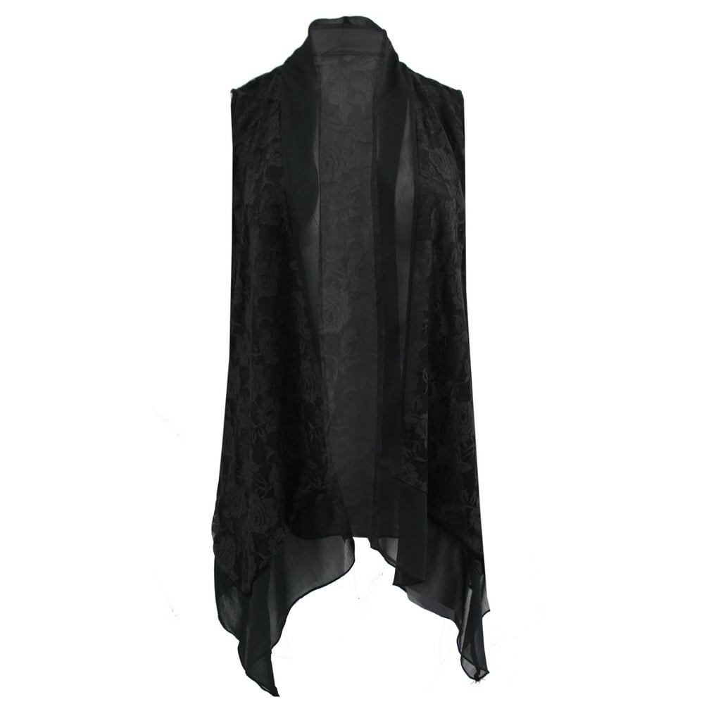 Dreamer P - Plus Size Women's Sleeveless Open Front Cardigan Knit Vest ...