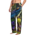thumbnail image 6 of Honiee Cute Blue Frog for men - a sleek fusion of Straight Pajama Pants, versatile Lounge Pants, and cozy Sleepwear, all rolled into one-Large, 6 of 6