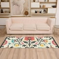 thumbnail image 2 of Yayeee Runner Rug for Bedroom 2'x6' Machine Washable Hallway Non Slip Mat, Beige Red Floral, 2 of 8