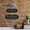 thumbnail image 3 of Signs ByLITA Designer Foundations Makeup Area Sign (Brushed Silver) - Small, 3 of 6