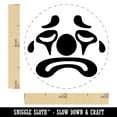 thumbnail image 2 of Sad Clown Face Self-Inking Rubber Stamp Ink Stamper - Red Ink - Mini 1/2 Inch, 2 of 7