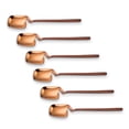 thumbnail image 2 of Cucharas de café Cucharas de acero inoxidable Postre de chocolate colgando mango largo Tamas Copianas Inicio Restaurante Cuchara Accesorios Rose Gold 6 paquetes Yuarrent HA059627-03, 2 of 7