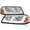 Chrome Housing Clear Lens, variant on Spec-D Tuning Chrome LED Tube Headlights Compatible with 2000-2005 Chevy Impala, Left + Right Pair Headlamps Assembly
