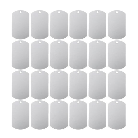 30pcs Blank Cow Tags Aluminum Tiny Cattle Tag Blank Cattle Ear Tags Multi Functional Jewelry Tag
